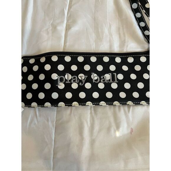 initials Inc Clear Baseball purse with shoulder strap says Play Ball - Picture 2 of 4